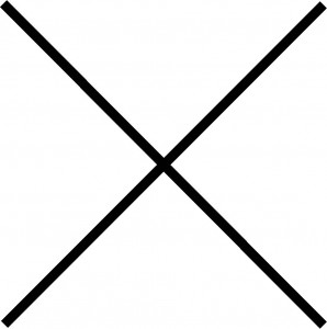 Kříž symbolizující akci, která se neuskutečnila